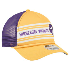 Minnesota Vikings New Era Linear A-Frame 9FORTY Adjustable Hat Gold | NFL