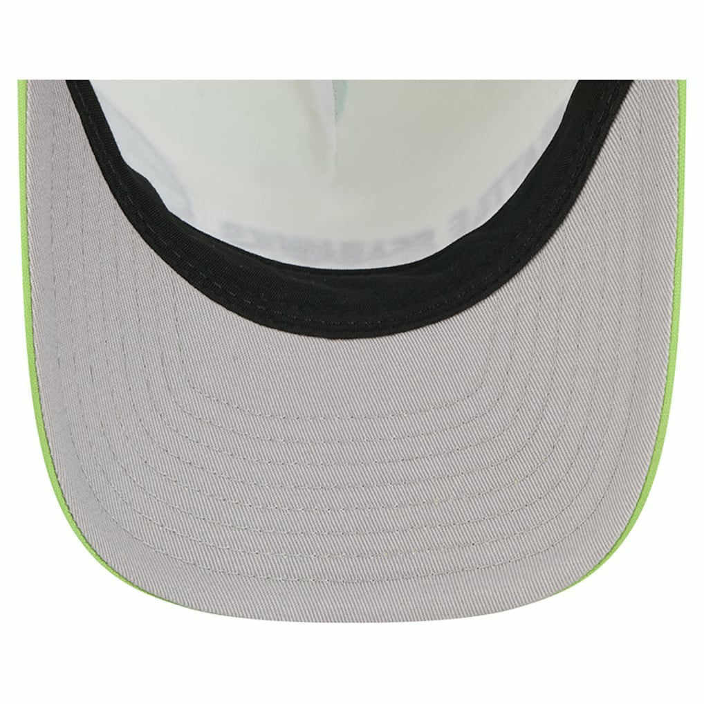 Seattle Seahawks New Era Linear A-Frame 9FORTY Adjustable Hat Neon Green | NFL