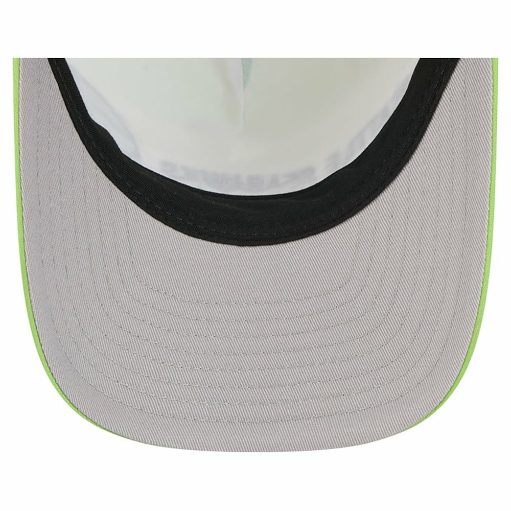 Seattle Seahawks New Era Linear A-Frame 9FORTY Adjustable Hat Neon Green | NFL