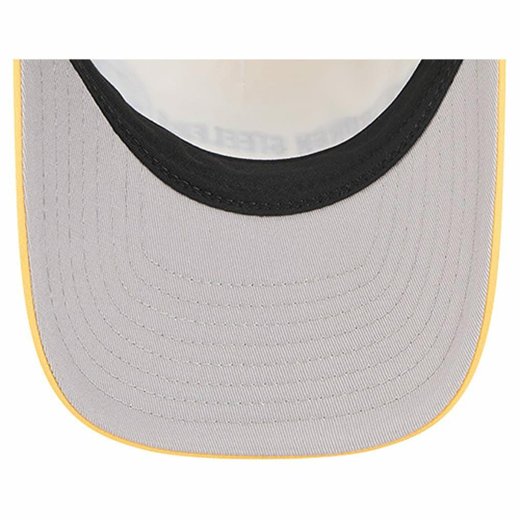 Pittsburgh Steelers New Era Linear A-Frame 9FORTY Adjustable Hat Gold | NFL