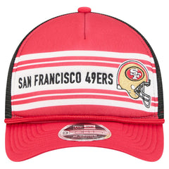 San Francisco 49ers New Era Linear A-Frame 9FORTY Adjustable Hat Red | NFL