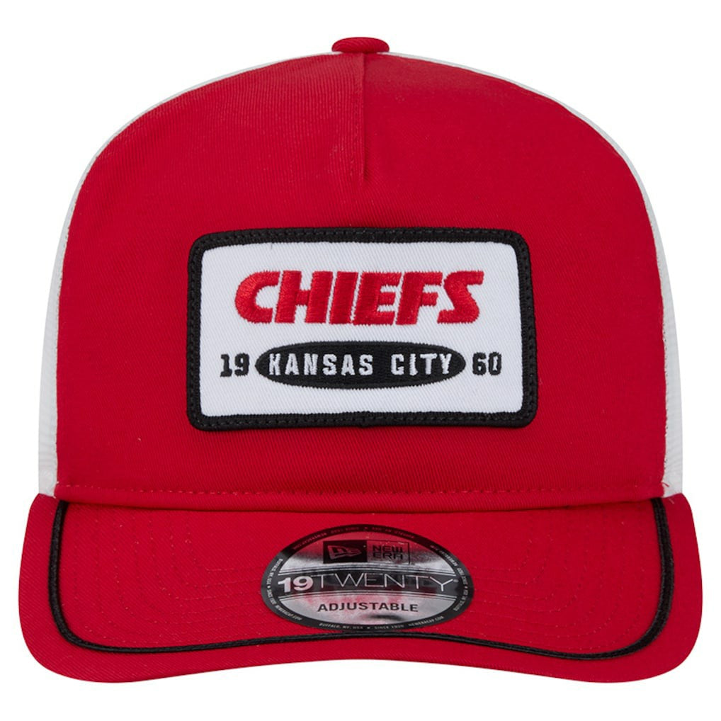 Kansas City Chiefs New Era Patch 19TWENTY Adjustable Hat Red/White | NFL