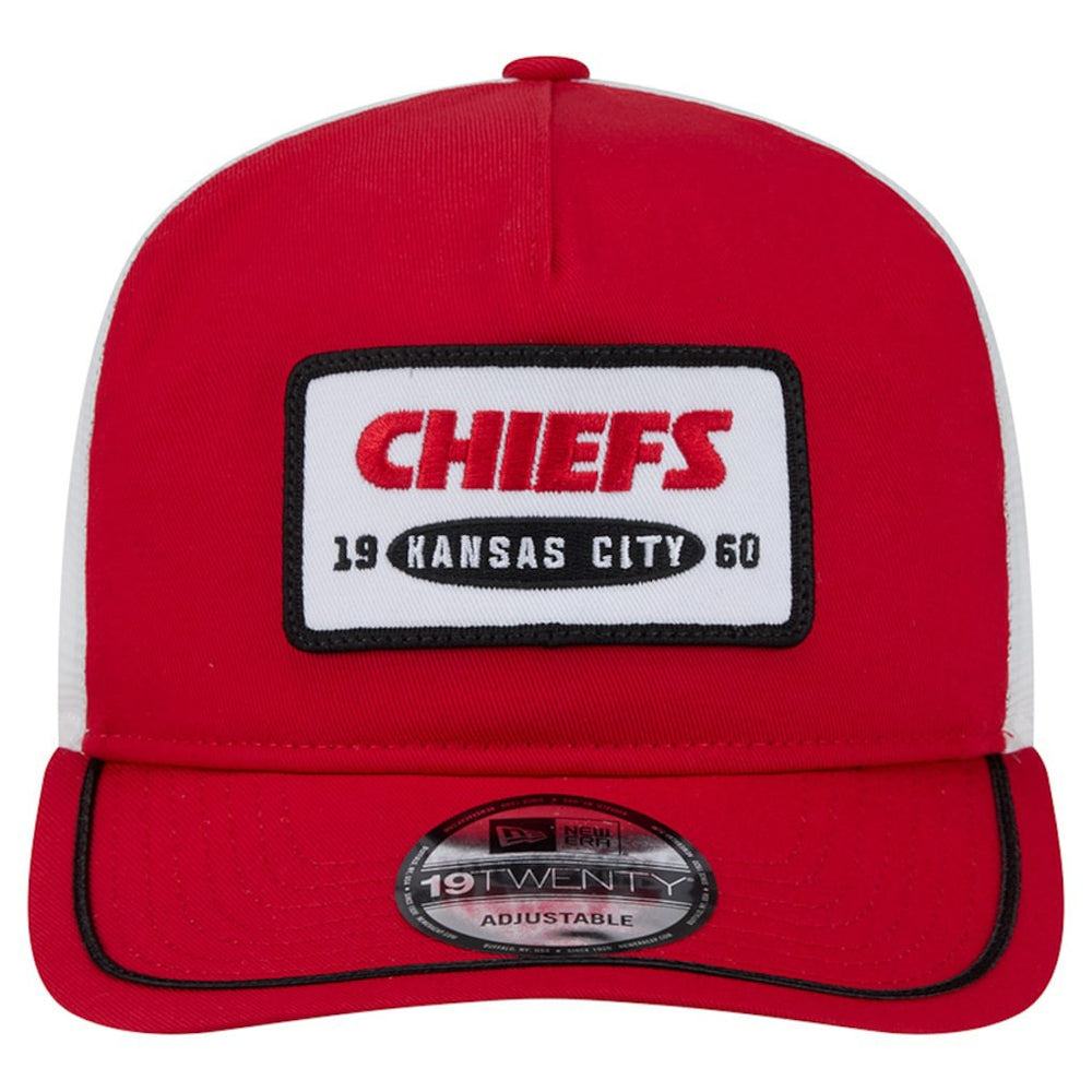 Kansas City Chiefs New Era Patch 19TWENTY Adjustable Hat Red/White | NFL