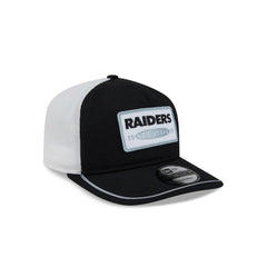 Las Vegas Raiders New Era Patch 19TWENTY Adjustable Hat Black/White | NFL