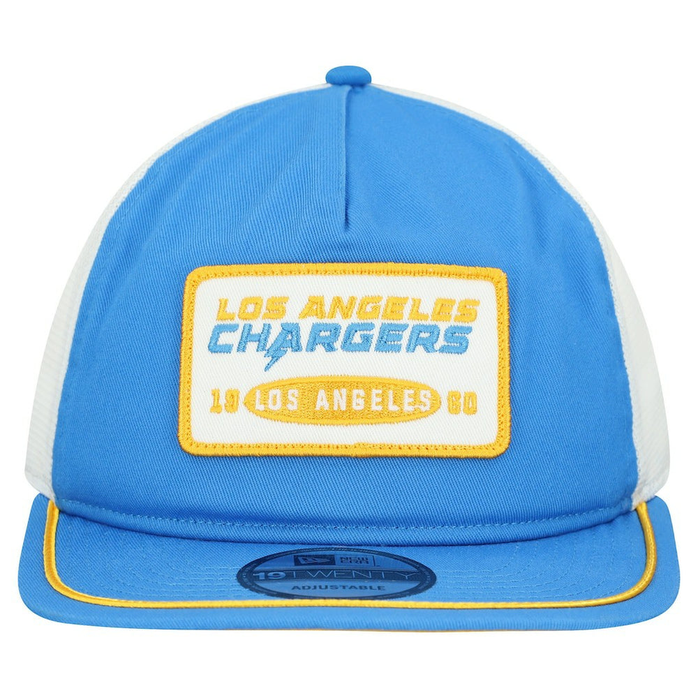 Los Angeles Chargers New Era Patch 19TWENTY Adjustable Hat Powder Blue/White | NFL