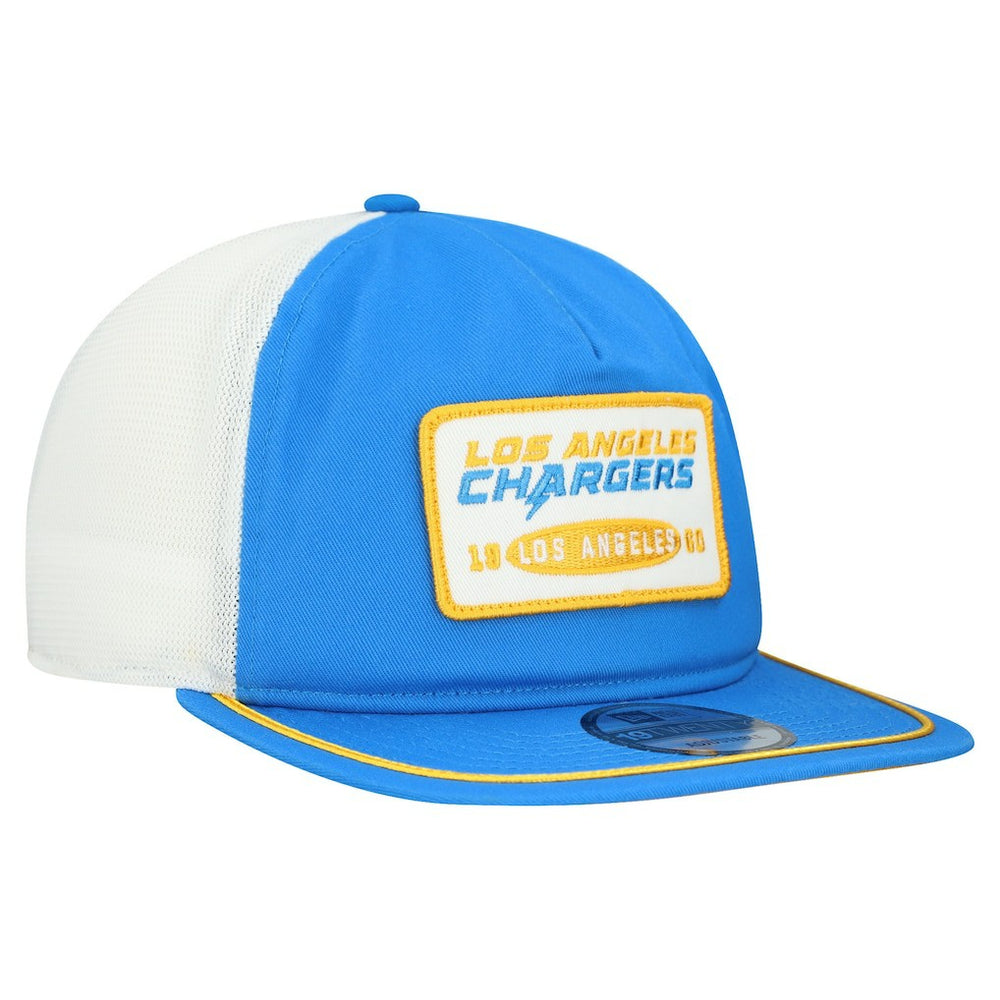 Los Angeles Chargers New Era Patch 19TWENTY Adjustable Hat Powder Blue/White | NFL