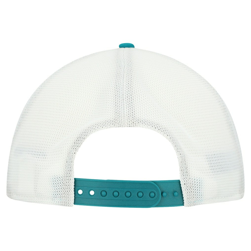 Miami Dolphins New Era Patch 19TWENTY Adjustable Hat Aqua/White | NFL