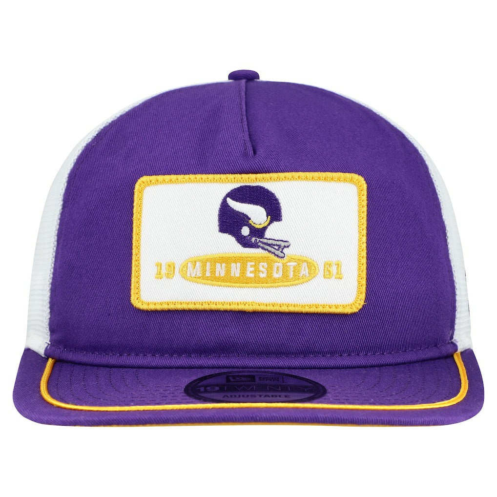 Minnesota Vikings New Era Patch 19TWENTY Adjustable Hat Purple/White | NFL