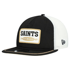New Orleans Saints New Era Patch 19TWENTY Adjustable Hat Black/White | NFL