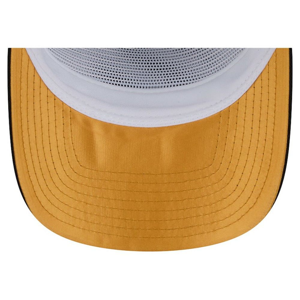 Pittsburgh Steelers New Era Patch 19TWENTY Adjustable Hat Black/White | NFL