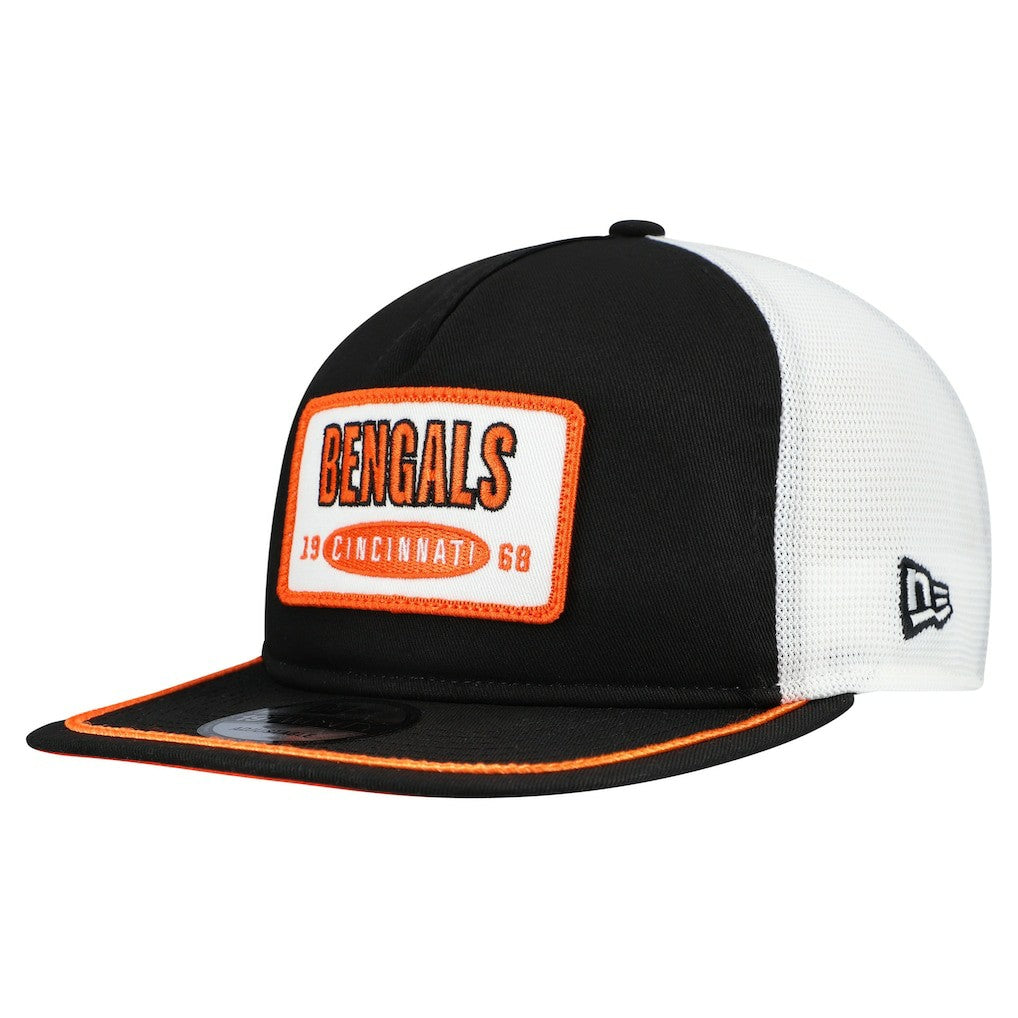 Cincinnati Bengals New Era Patch 19TWENTY Adjustable Hat Black/White | NFL
