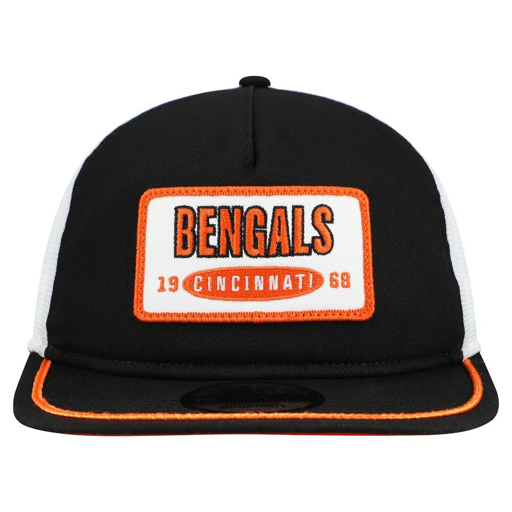 Cincinnati Bengals New Era Patch 19TWENTY Adjustable Hat Black/White | NFL