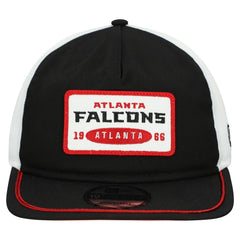 Atlanta Falcons New Era Patch 19TWENTY Adjustable Hat Black/White | NFL