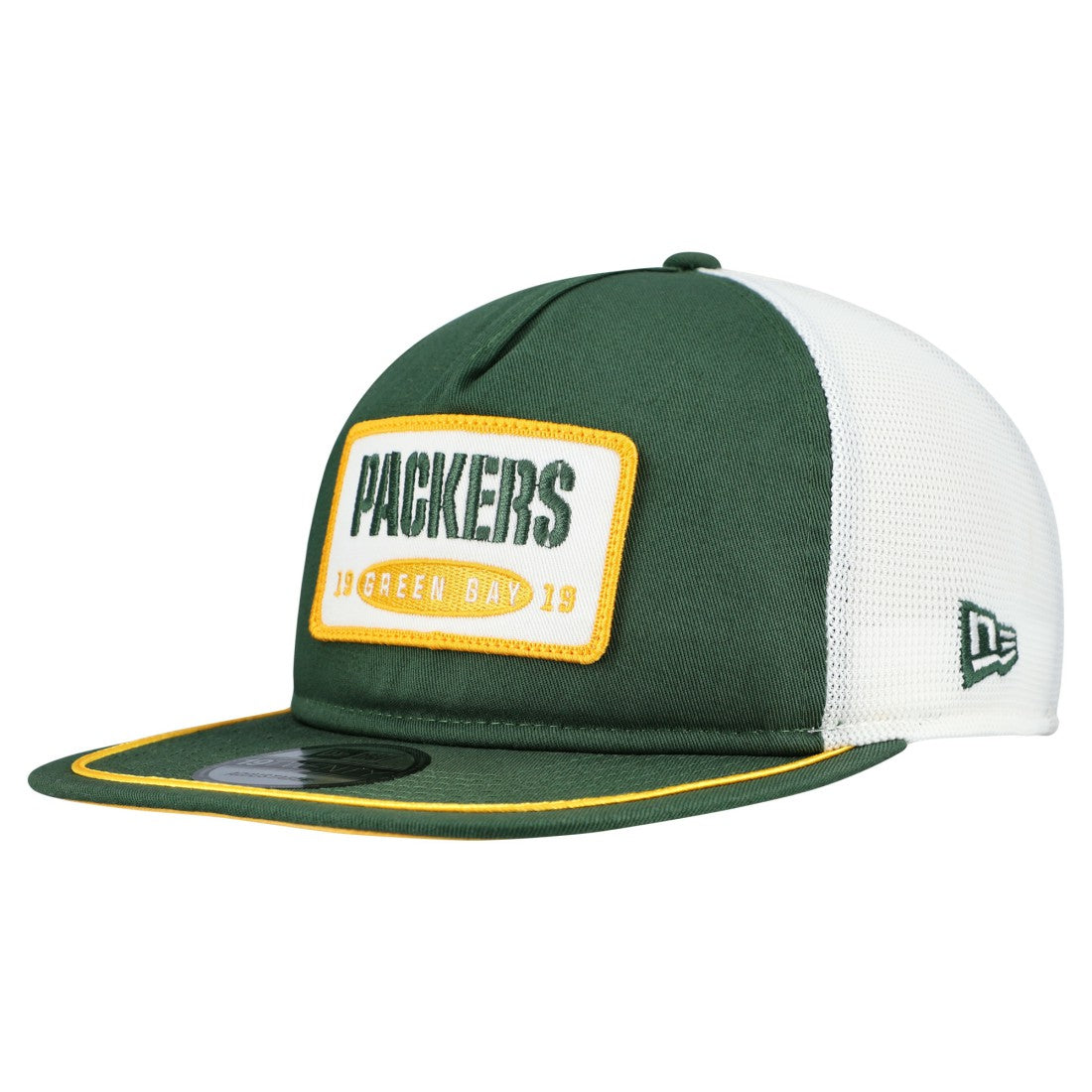 Green Bay Packers New Era Patch 19TWENTY Adjustable Hat Green/White | NFL