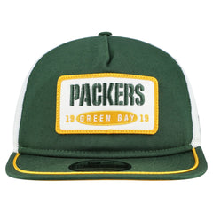 Green Bay Packers New Era Patch 19TWENTY Adjustable Hat Green/White | NFL