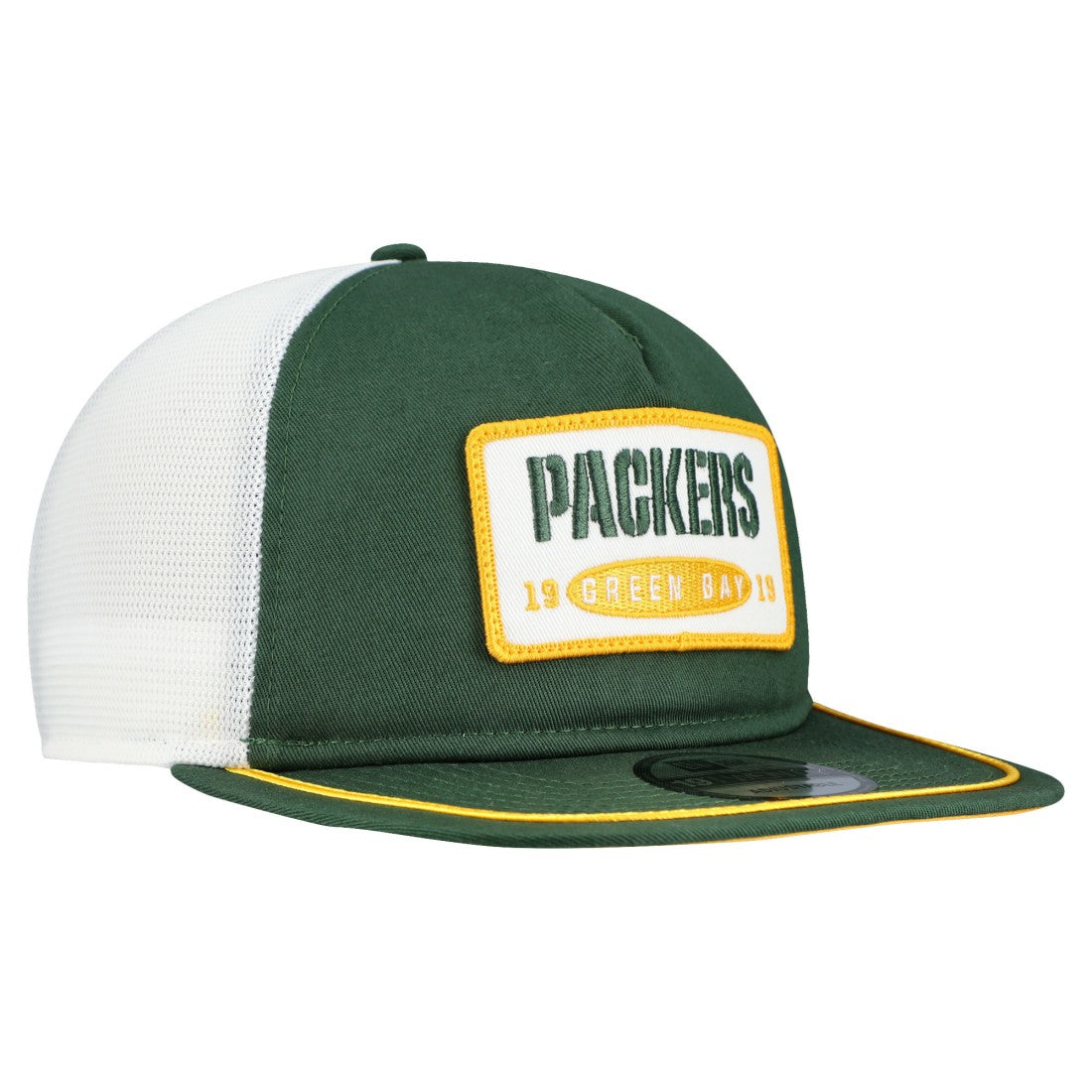 Green Bay Packers New Era Patch 19TWENTY Adjustable Hat Green/White | NFL