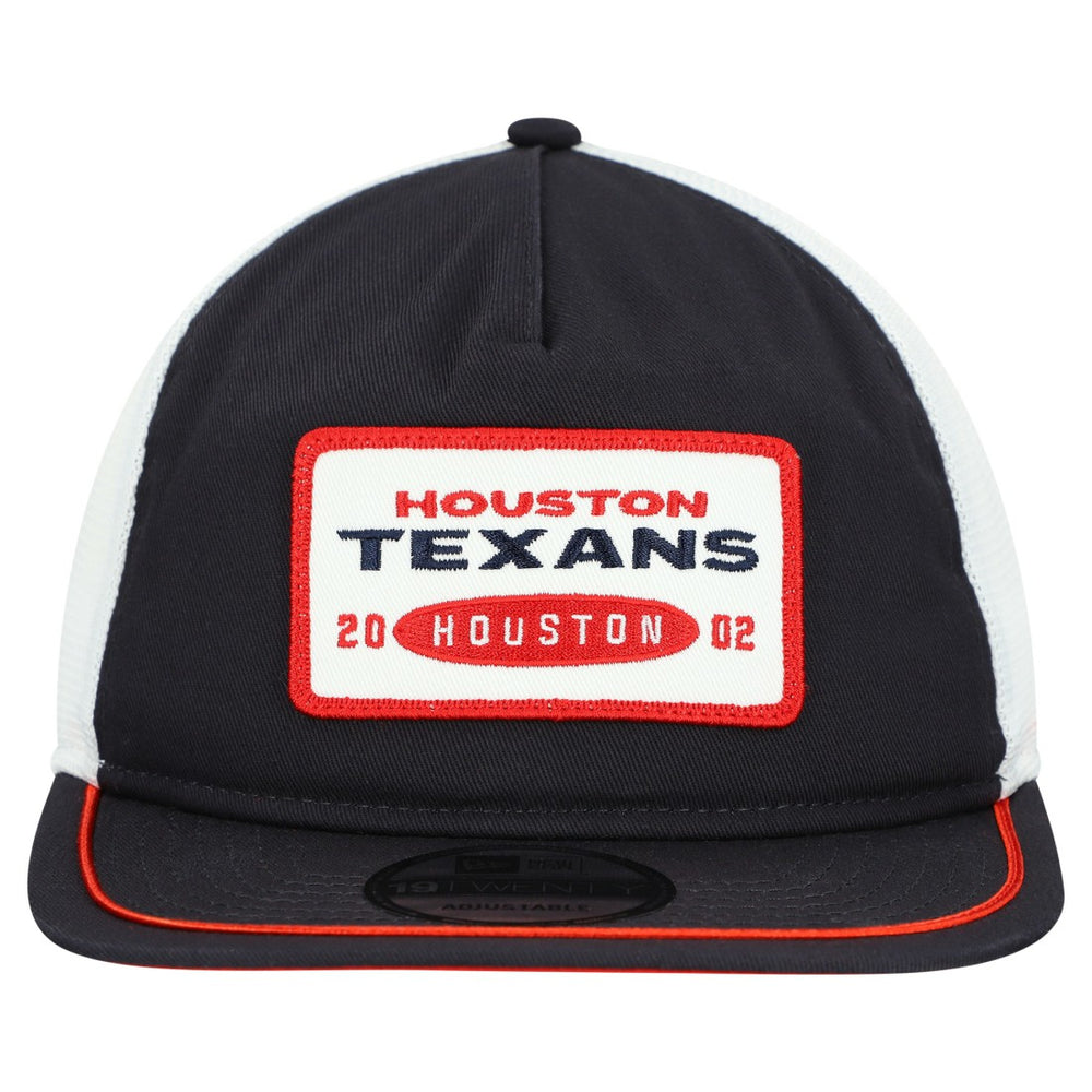 Houston Texans New Era Patch 19TWENTY Adjustable Hat Navy/White | NFL