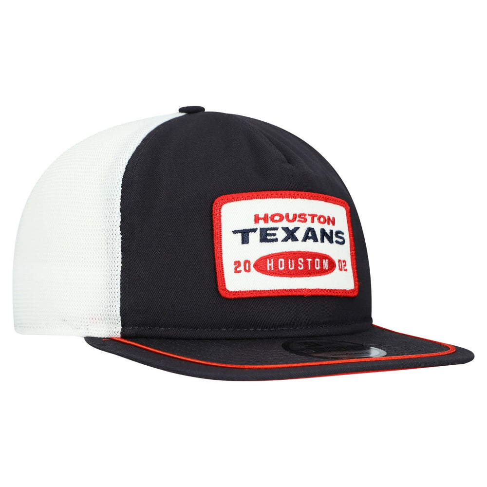 Houston Texans New Era Patch 19TWENTY Adjustable Hat Navy/White | NFL