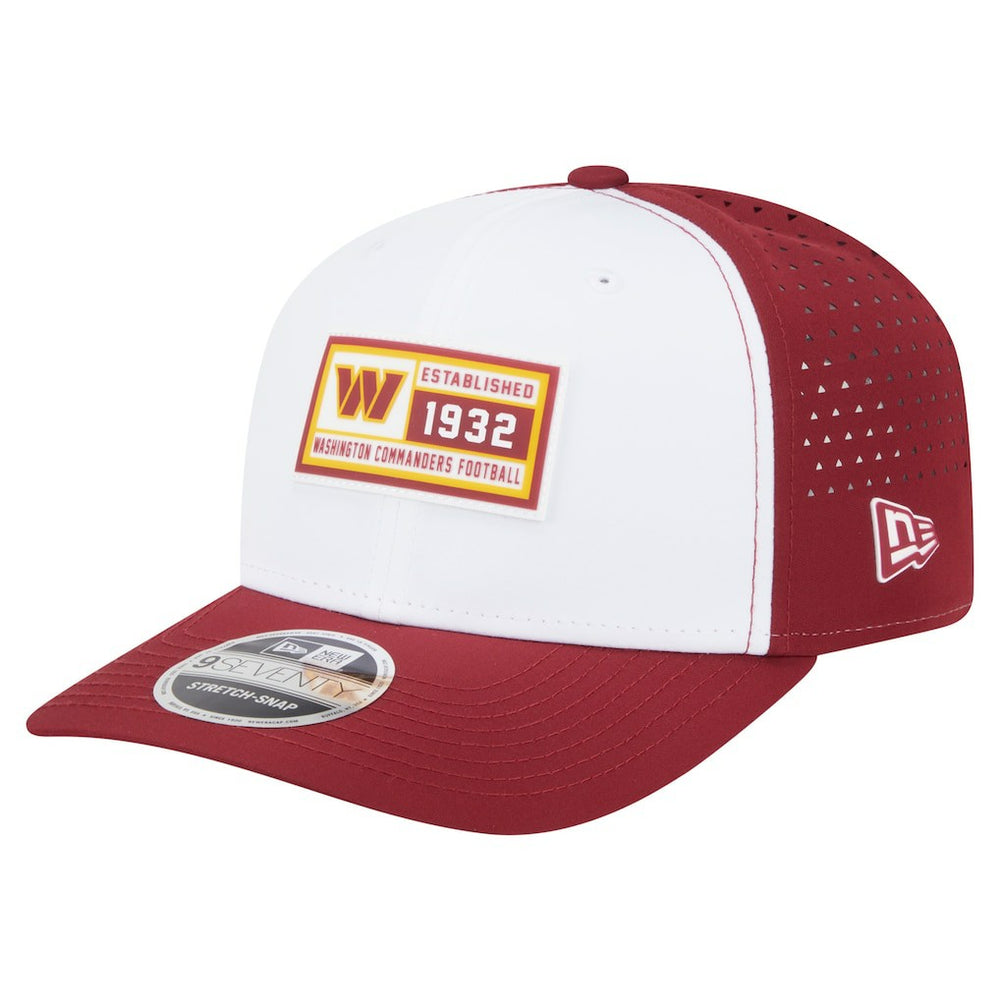 Washington Commanders New Era Established Patch 9SEVENTY Adjustable Hat White/Burgundy | NFL