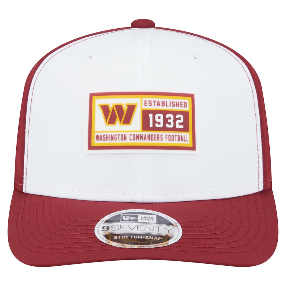 Washington Commanders New Era Established Patch 9SEVENTY Adjustable Hat White/Burgundy | NFL