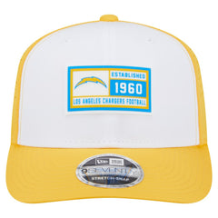 Los Angeles Chargers New Era Established Patch 9SEVENTY Adjustable Hat White/Gold | NFL