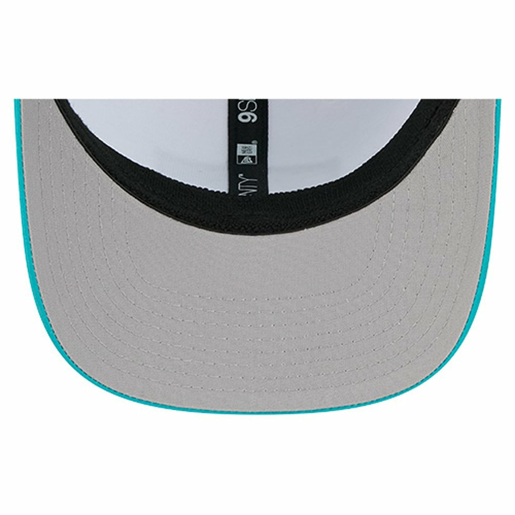 Miami Dolphins New Era Established Patch 9SEVENTY Adjustable Hat White/Aqua | NFL