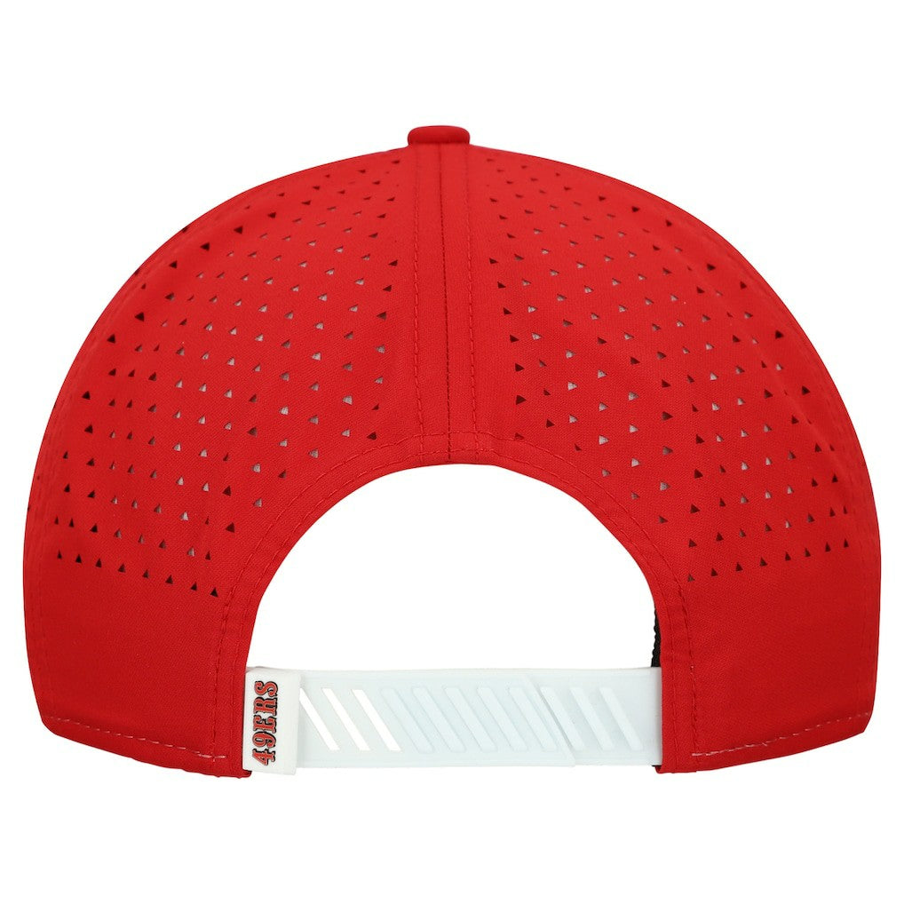 San Francisco 49ers New Era Established Patch 9SEVENTY Adjustable Hat White/Scarlet | NFL