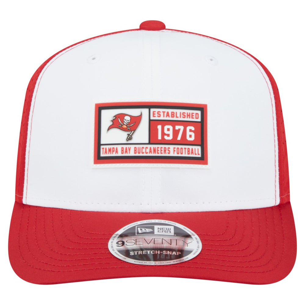 Tampa Bay Buccaneers New Era Established Patch 9SEVENTY Adjustable Hat White/Red | NFL