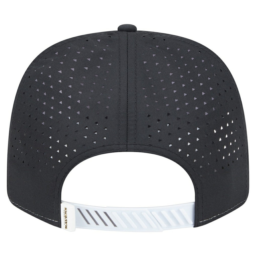 Baltimore Ravens New Era Established Patch 9SEVENTY Adjustable Hat White/Black | NFL