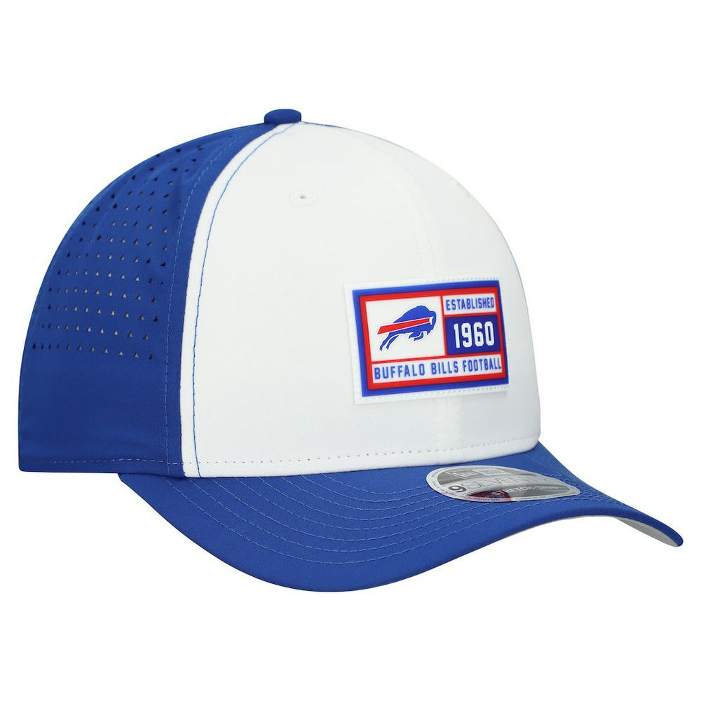 Buffalo Bills New Era Established Patch 9SEVENTY Adjustable Hat White/Royal | NFL