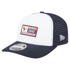 Houston Texans New Era Established Patch 9SEVENTY Adjustable Hat White/Navy | NFL