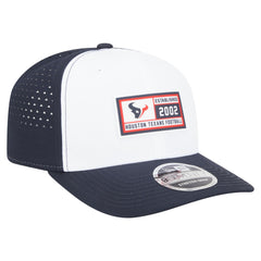 Houston Texans New Era Established Patch 9SEVENTY Adjustable Hat White/Navy | NFL