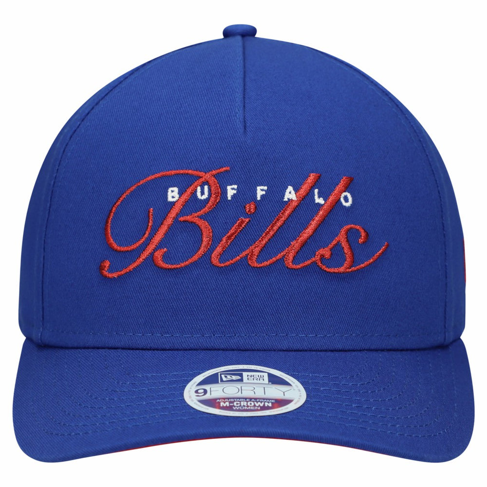 Buffalo Bills New Era Women's Metallic 9FORTY M-Crown A-Frame Adjustable Hat Royal | NFL