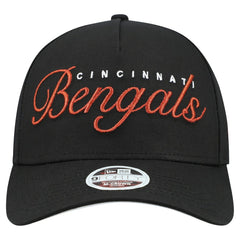 Cincinnati Bengals New Era Women's Metallic 9FORTY M-Crown A-Frame Adjustable Hat Black | NFL
