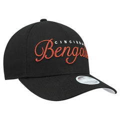 Cincinnati Bengals New Era Women's Metallic 9FORTY M-Crown A-Frame Adjustable Hat Black | NFL