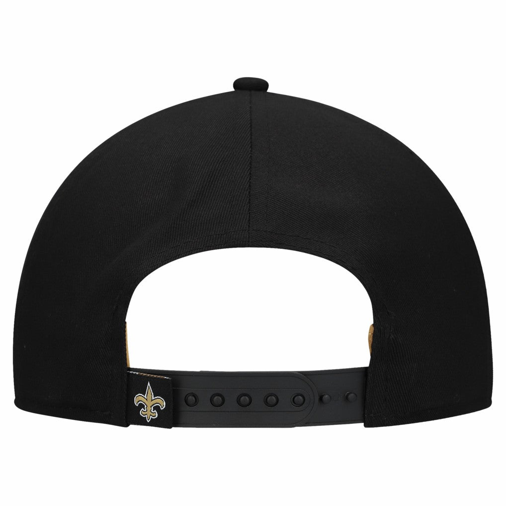 New Orleans Saints New Era Women's Metallic 9FORTY M-Crown A-Frame Adjustable Hat Black | NFL