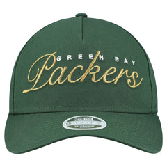 Green Bay Packers New Era Women's Metallic 9FORTY M-Crown A-Frame Adjustable Hat Green | NFL