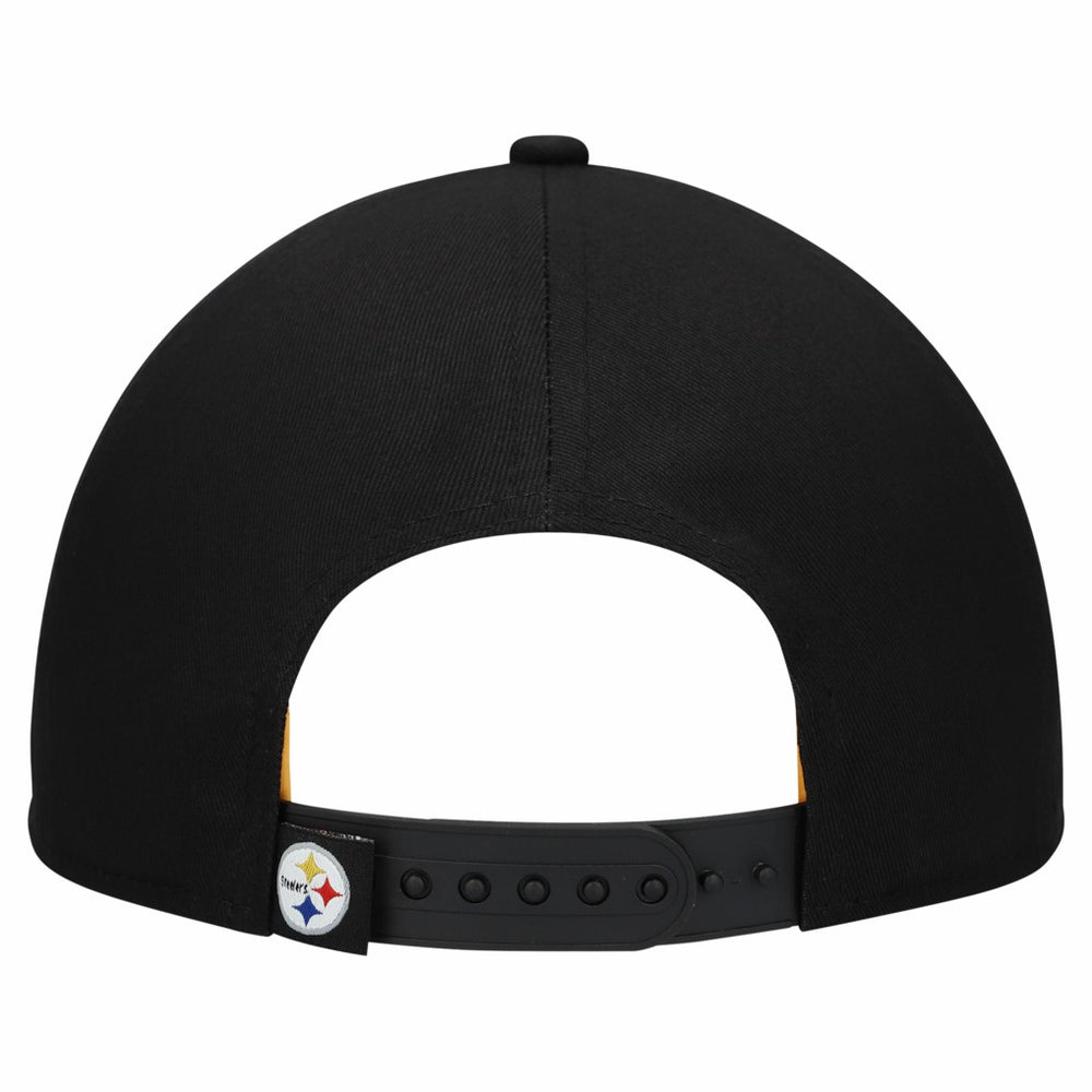 Pittsburgh Steelers New Era Women's Metallic 9FORTY M-Crown A-Frame Adjustable Hat Black | NFL
