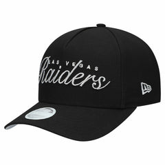 Las Vegas Raiders New Era Women's Metallic 9FORTY M-Crown A-Frame Adjustable Hat Black | NFL