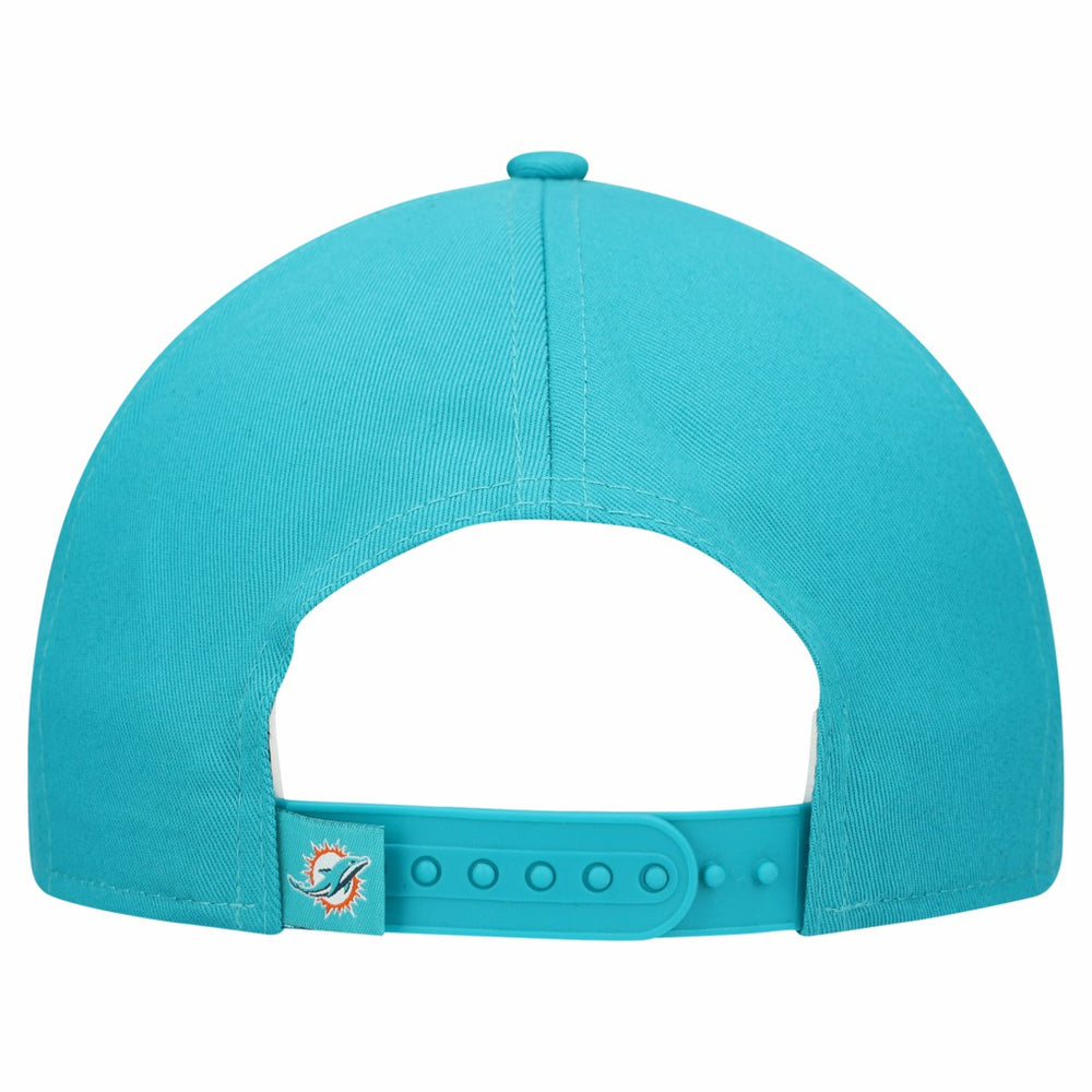 Miami Dolphins New Era Women's Metallic 9FORTY M-Crown A-Frame Adjustable Hat Aqua | NFL