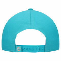 Miami Dolphins New Era Women's Metallic 9FORTY M-Crown A-Frame Adjustable Hat Aqua | NFL