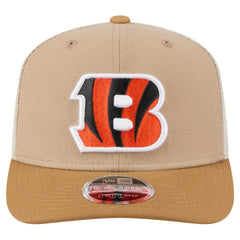 Cincinnati Bengals New Era Two-Tone Trucker 9SEVENTY Adjustable Hat Light Beige | NFL