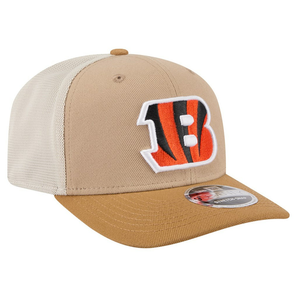 Cincinnati Bengals New Era Two-Tone Trucker 9SEVENTY Adjustable Hat Light Beige | NFL