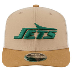 New York Jets New Era Two-Tone Trucker 9SEVENTY Adjustable Hat Light Beige | NFL