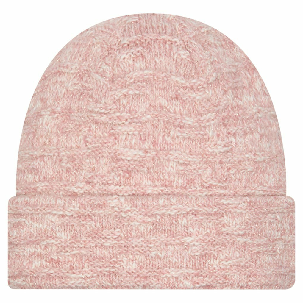 Washington Commanders New Era Women's Metallic Cuffed Knit Hat Pink | NFL