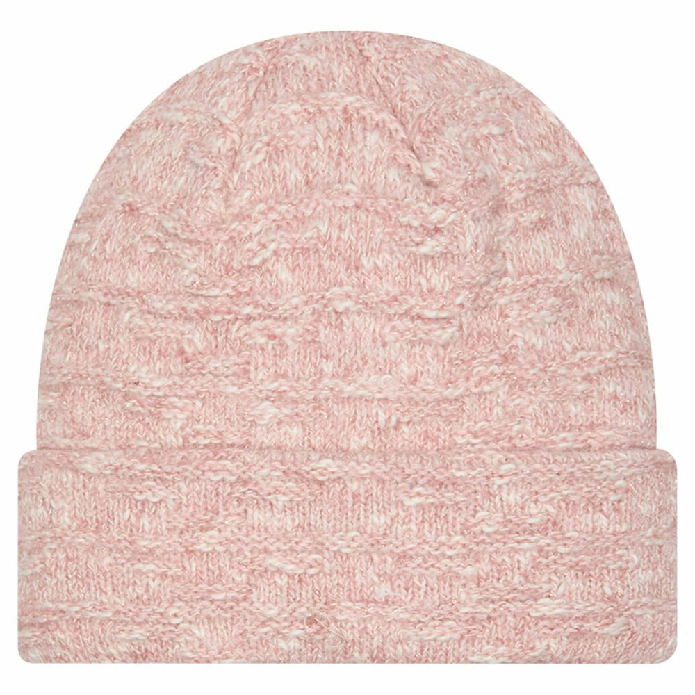 Kansas City Chiefs New Era Women's Metallic Cuffed Knit Hat Pink | NFL