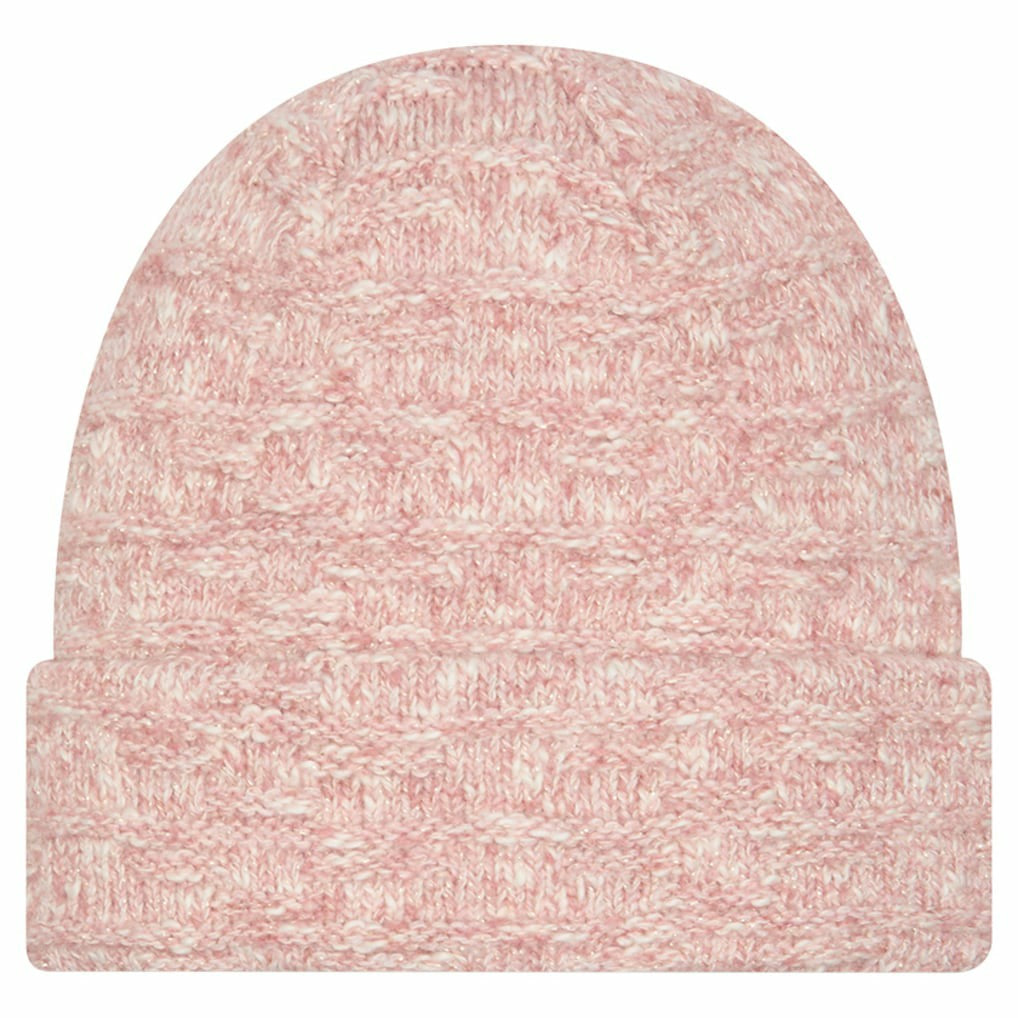 Pittsburgh Steelers New Era Women's Metallic Cuffed Knit Hat Pink | NFL