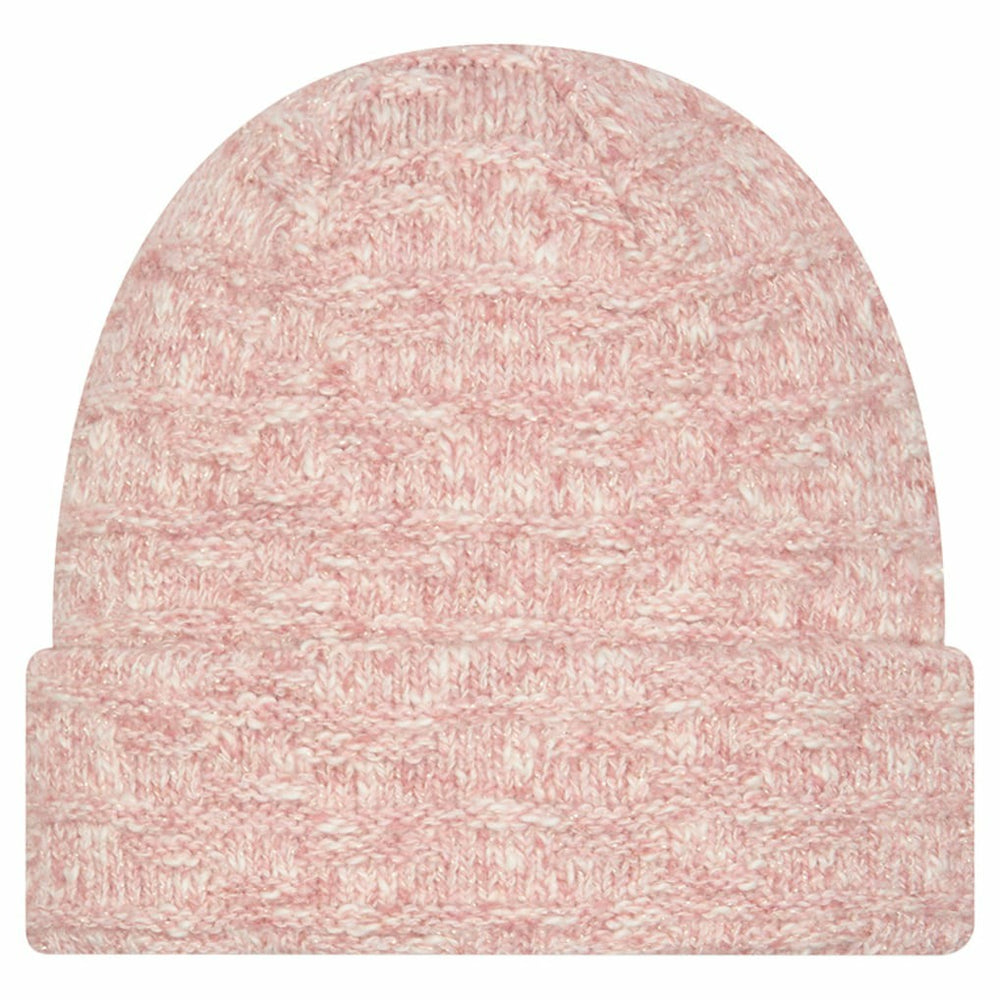 Pittsburgh Steelers New Era Women's Metallic Cuffed Knit Hat Pink | NFL