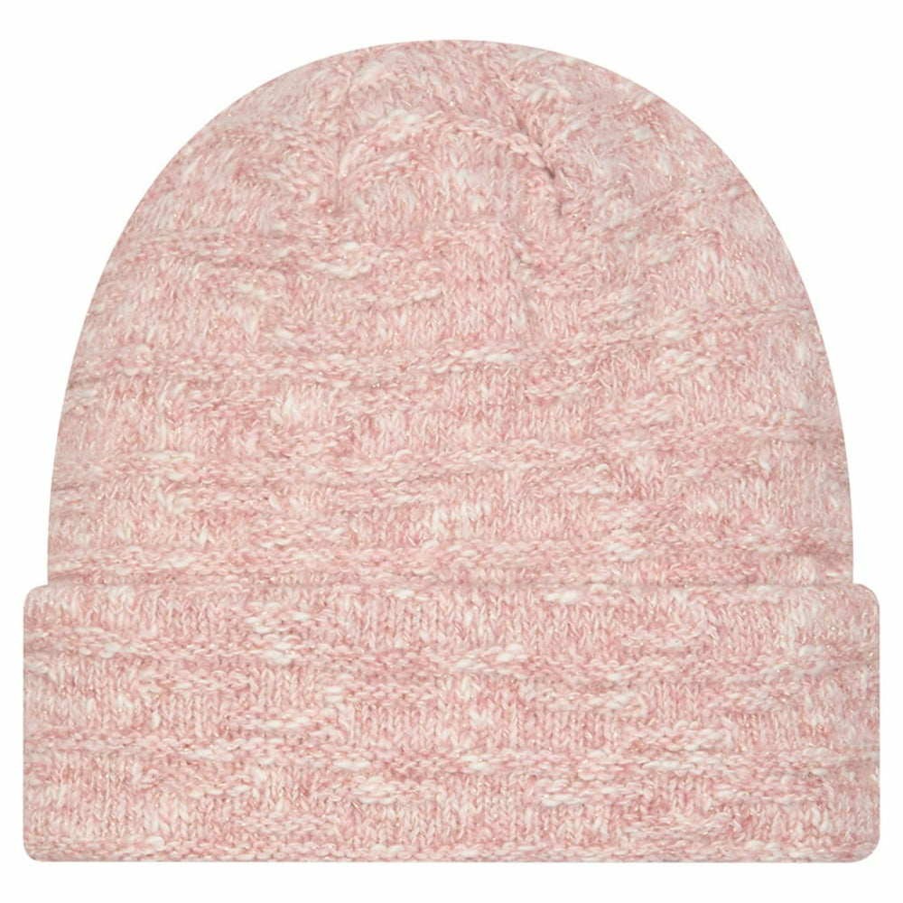 San Francisco 49ers New Era Women's Metallic Cuffed Knit Hat Pink | NFL