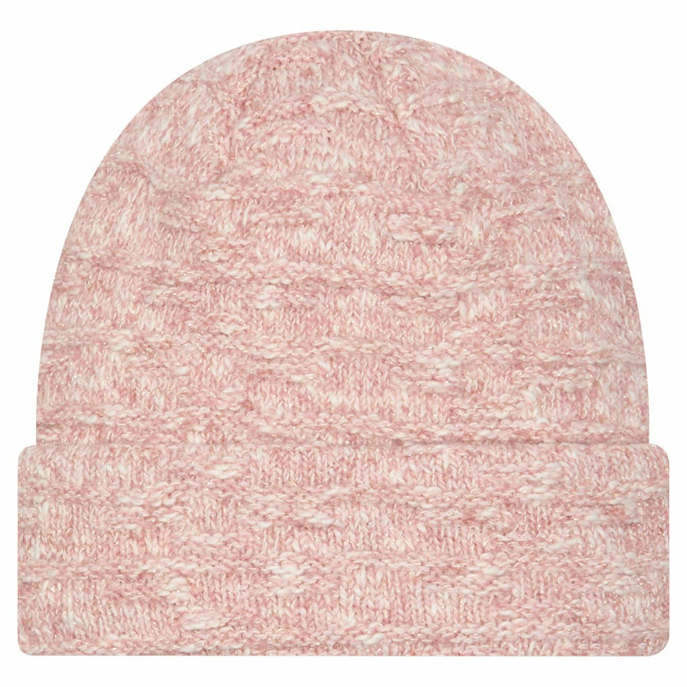 Detroit Lions New Era Women's Metallic Cuffed Knit Hat Pink | NFL